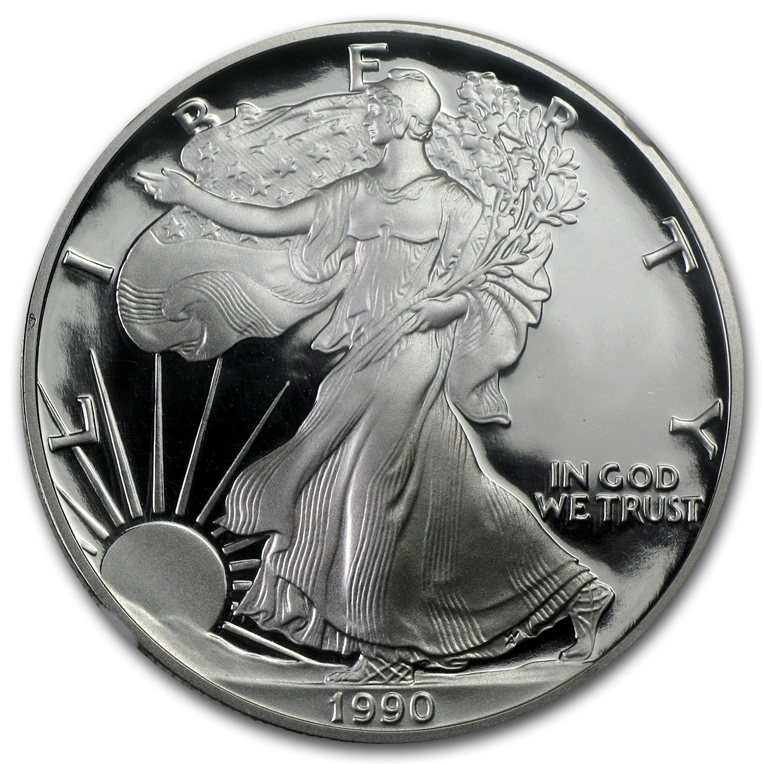 1990-S Proof American Silver Eagle PF-69 NGC