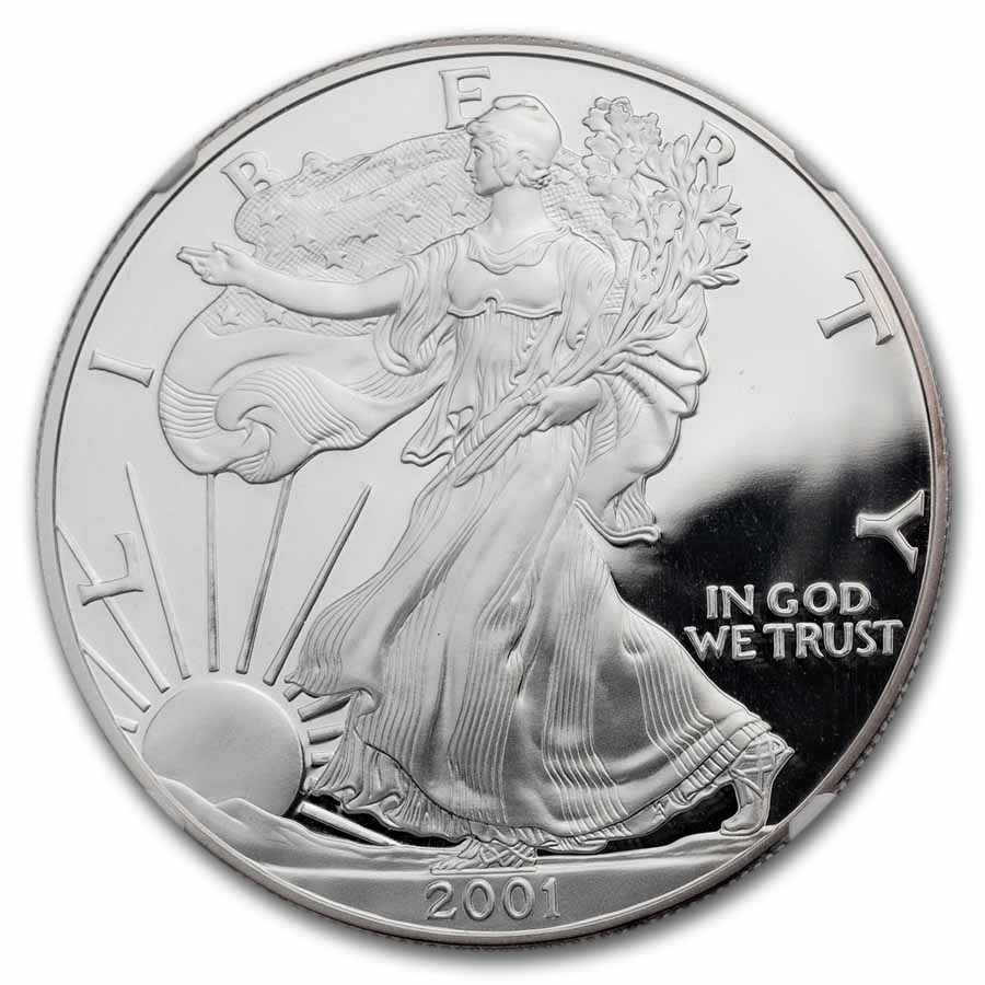 2001-W Proof American Silver Eagle PF-69 NGC