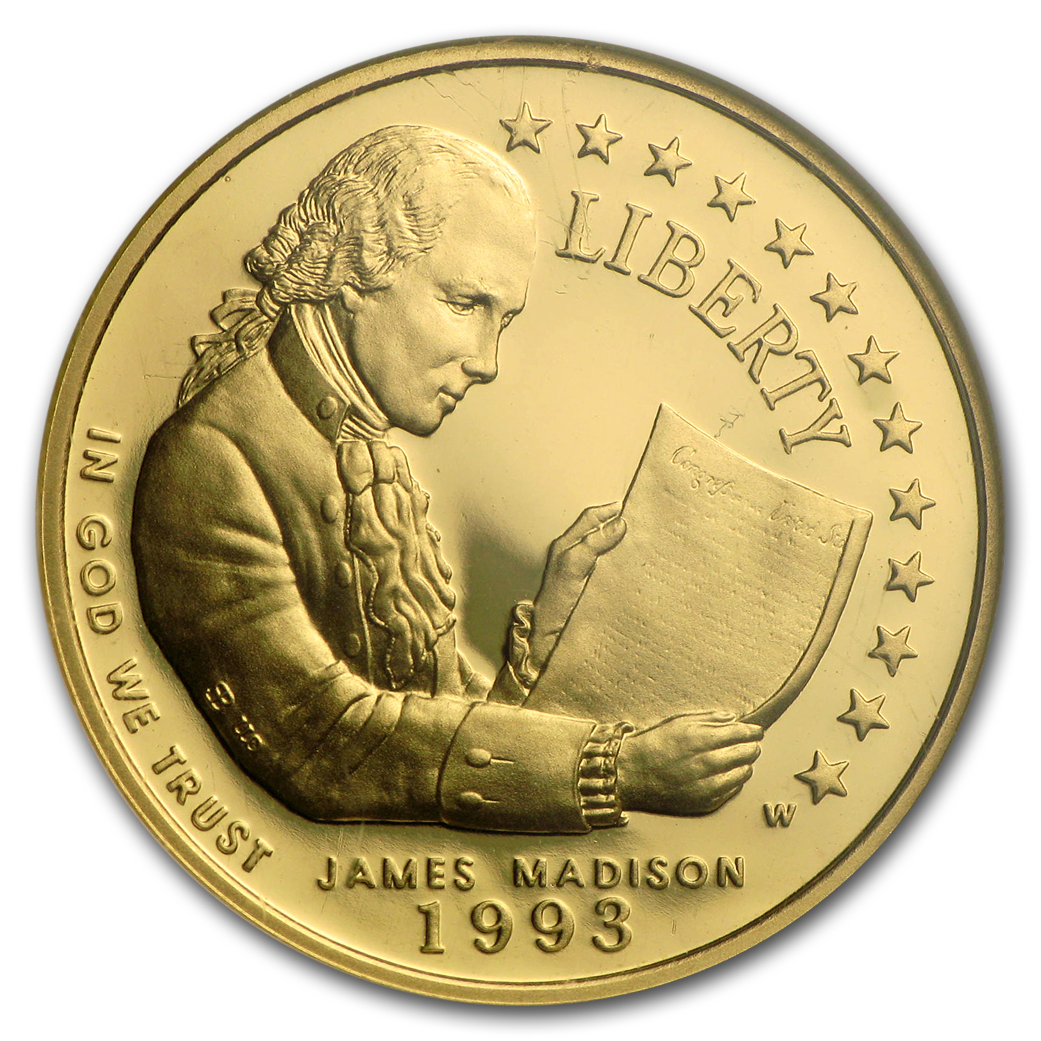 1993-W Gold $5 Commem Bill of Rights PF-70 NGC