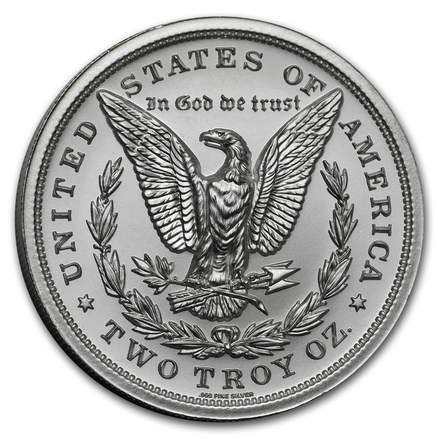 2 oz Silver High Relief Round - 1878 Morgan Dollar