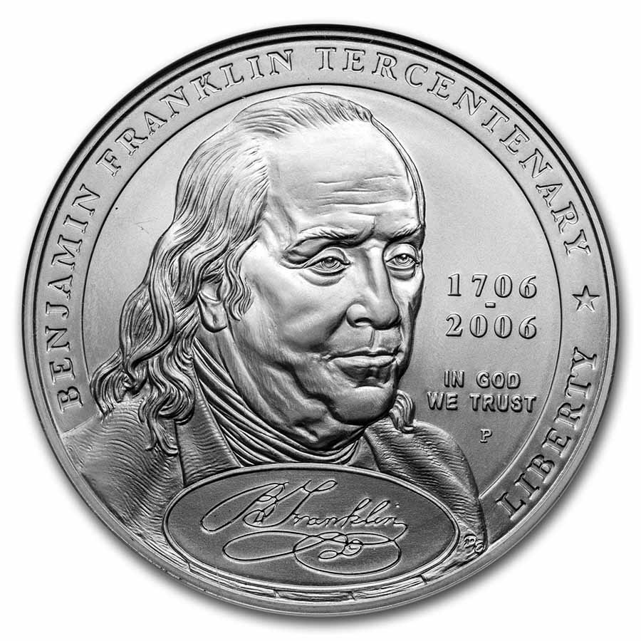 2006-P Ben Franklin Founding Father $1 Silver Commem MS-70 NGC