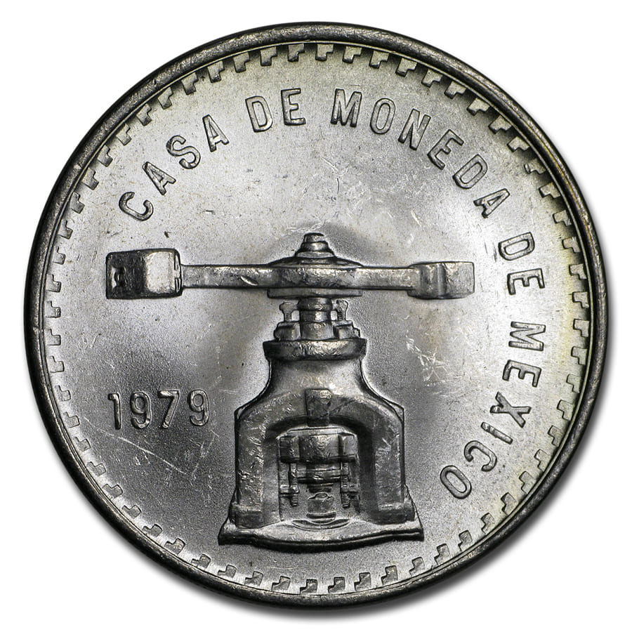 1979 Mexico 1 oz Silver Onza Balance Scale BU (Type III)