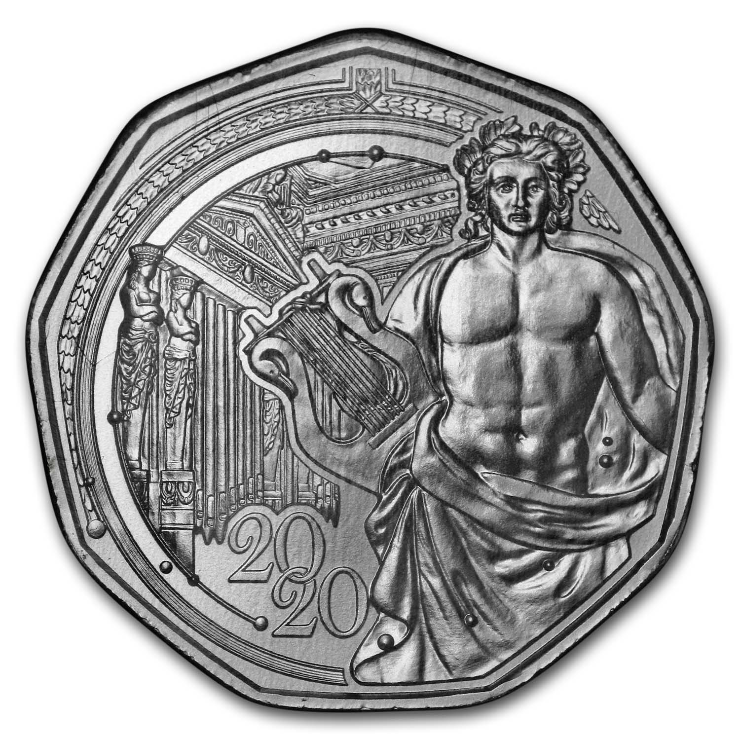 2020 Austria Silver €5 New Year's 150th Anniversary Musikverein
