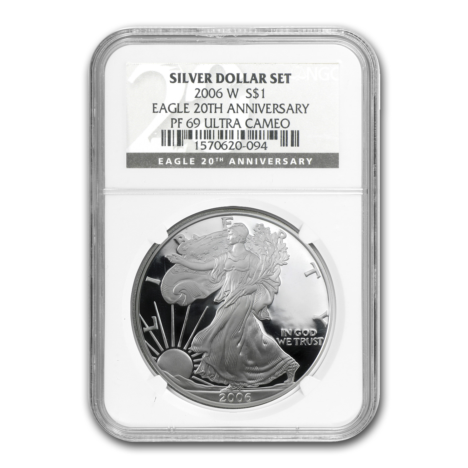 2006-W 3-Coin Proof Silver Eagle Set MS/PF-69 NGC