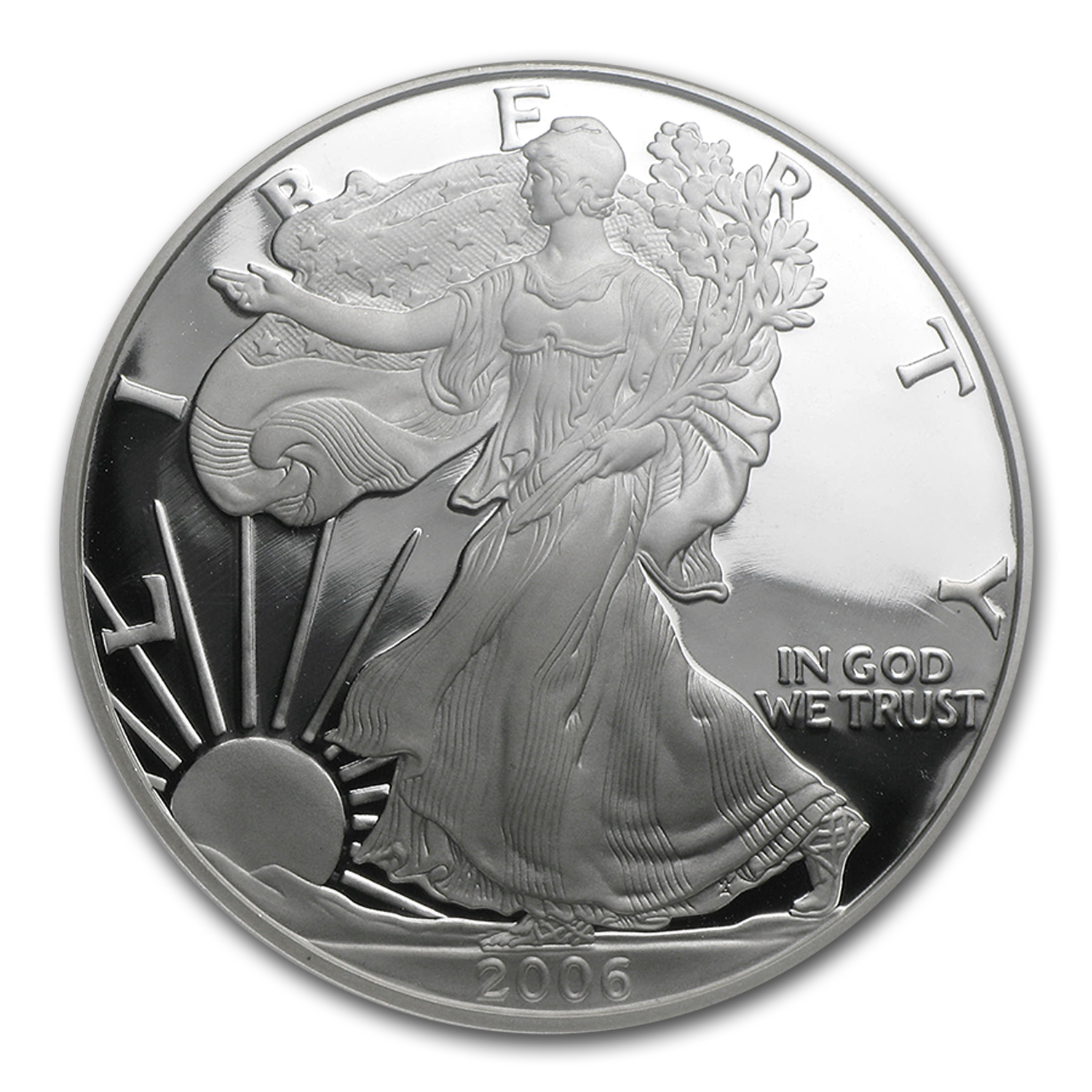 2006-W Proof American Silver Eagle PF-70 NGC (Black Label)