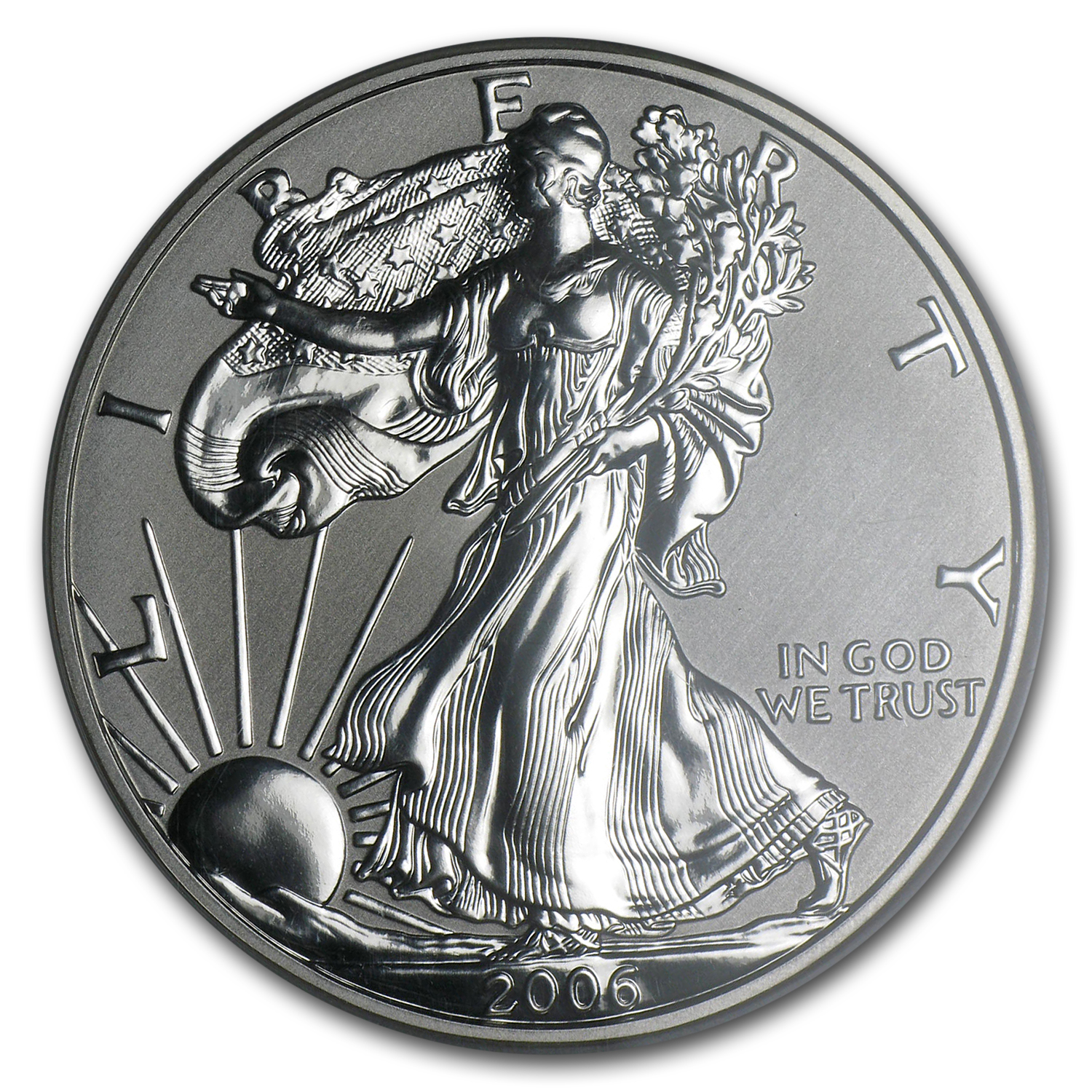 2006-P Reverse Proof Silver Eagle PF-69 NGC (20th Anniv)