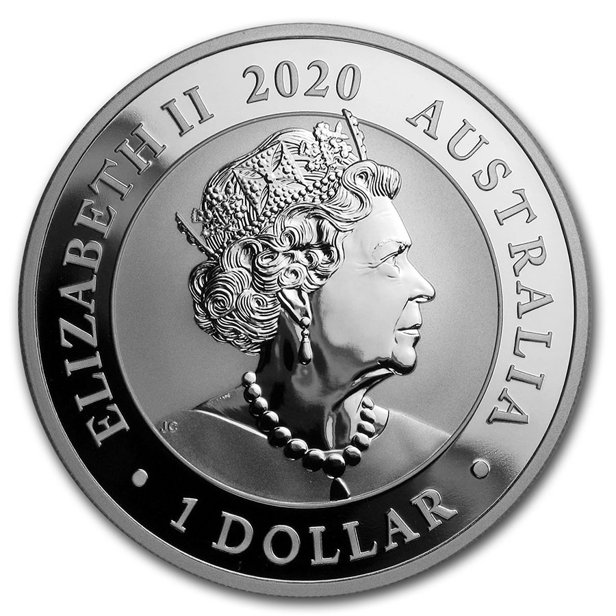 2020 Australia 1 oz Silver Swan BU