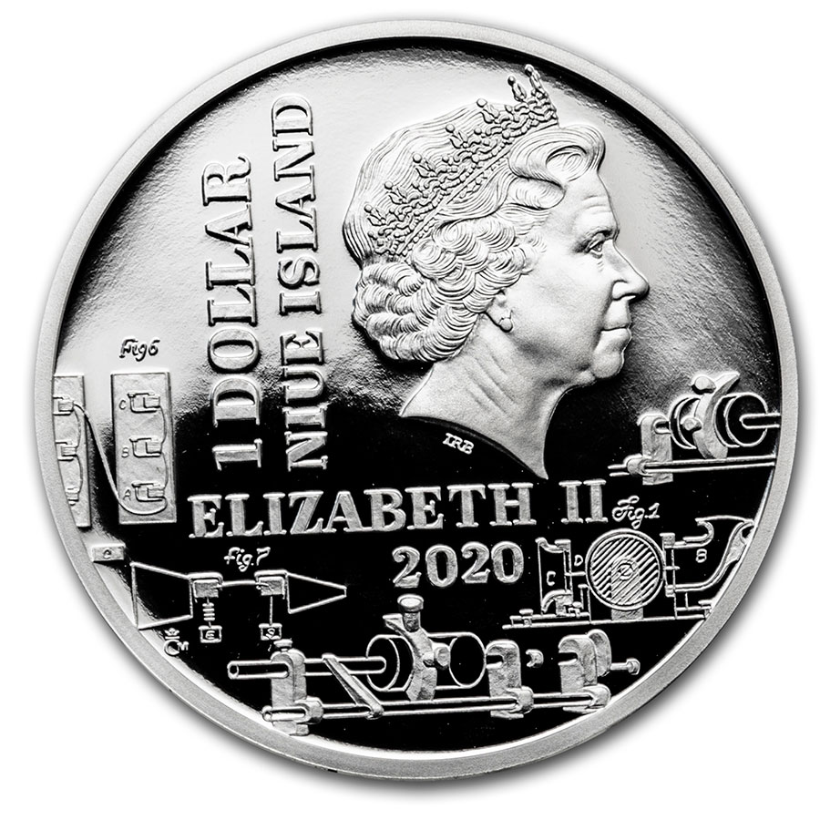 2020 Niue 1 oz Silver Proof Geniuses of the 19th Century: Tesla