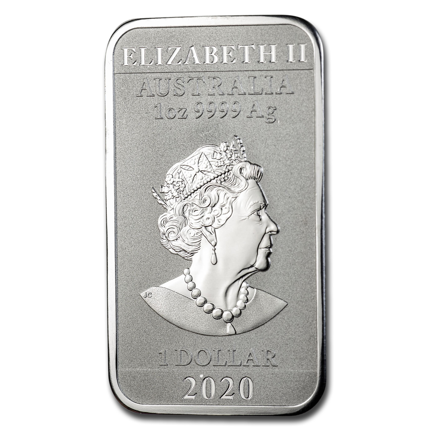 2020 Australia 1 oz Silver Rectangular Dragon BU