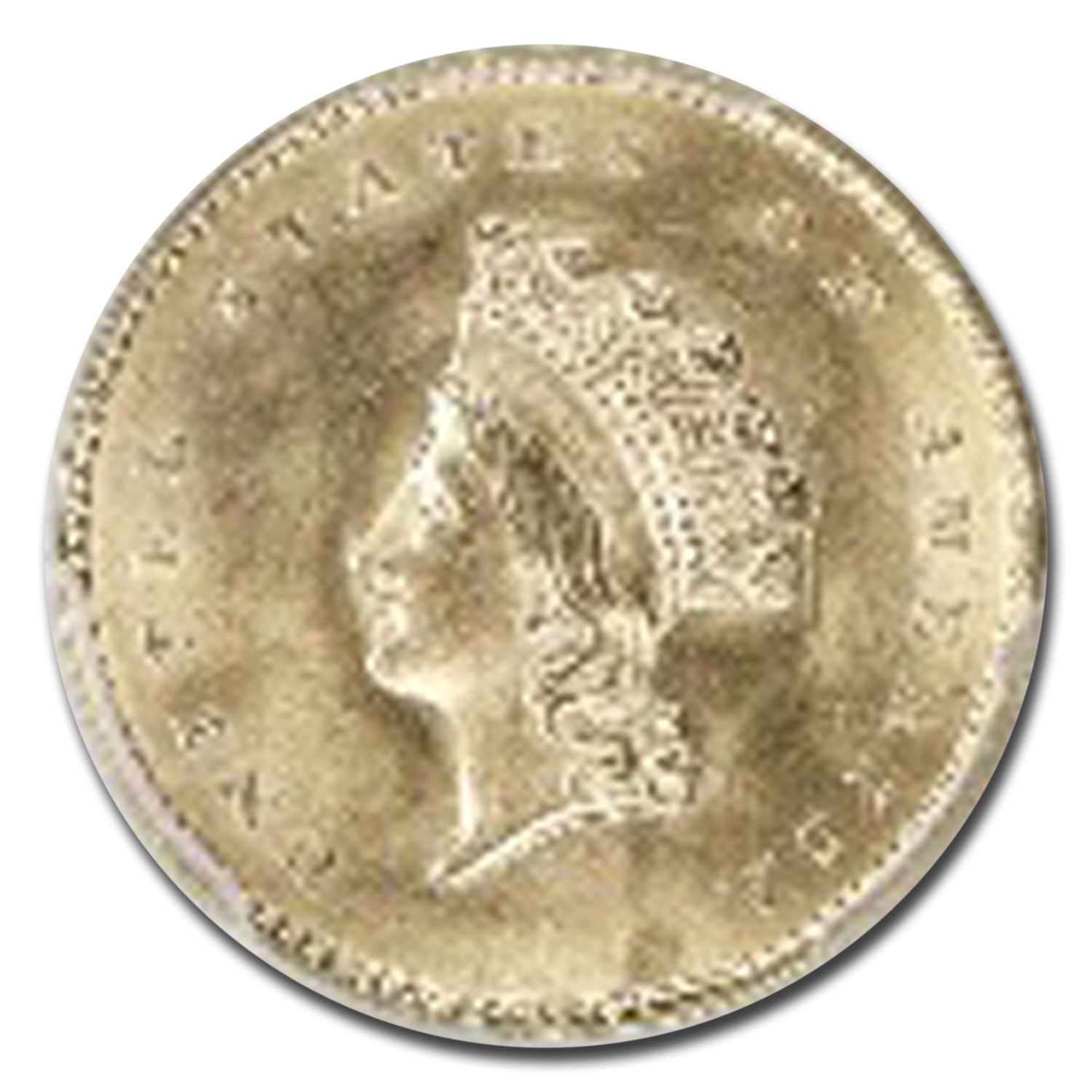 1855 $1 Indian Head Gold Dollar MS-66 PCGS