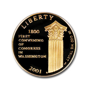 2001-W Gold $5 Commem Capitol Visitor Center PR-70 PCGS