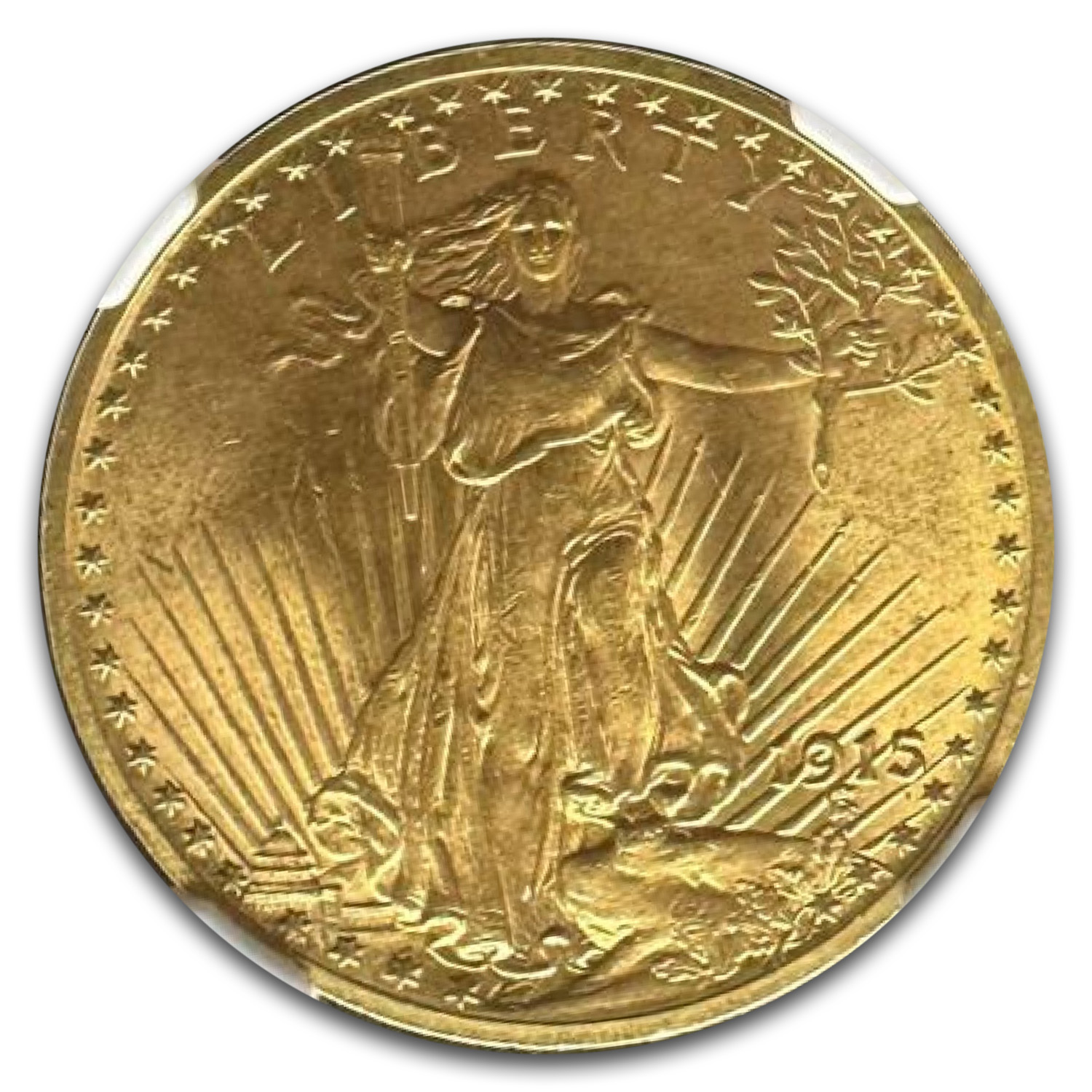 1915 $20 St Gaudens Gold Double Eagle MS-65 NGC