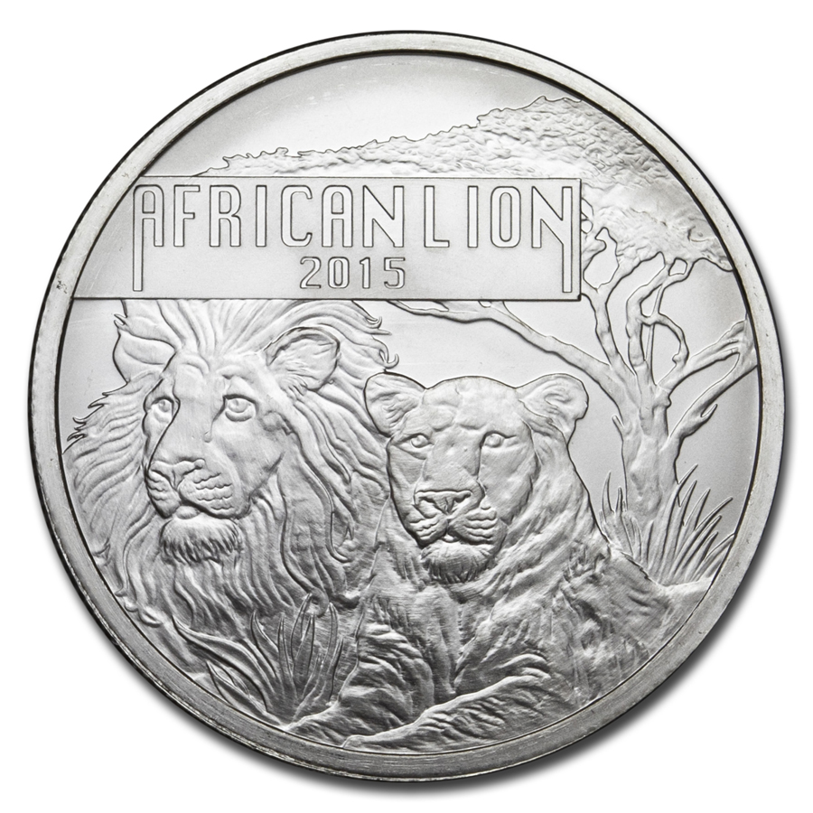2015 Burundi 1 oz Silver African Lion (BU)