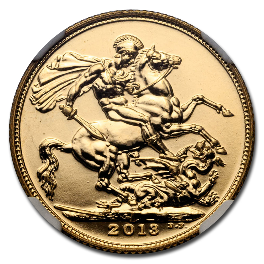 2013-I India Gold Sovereign Gem Uncirculated NGC