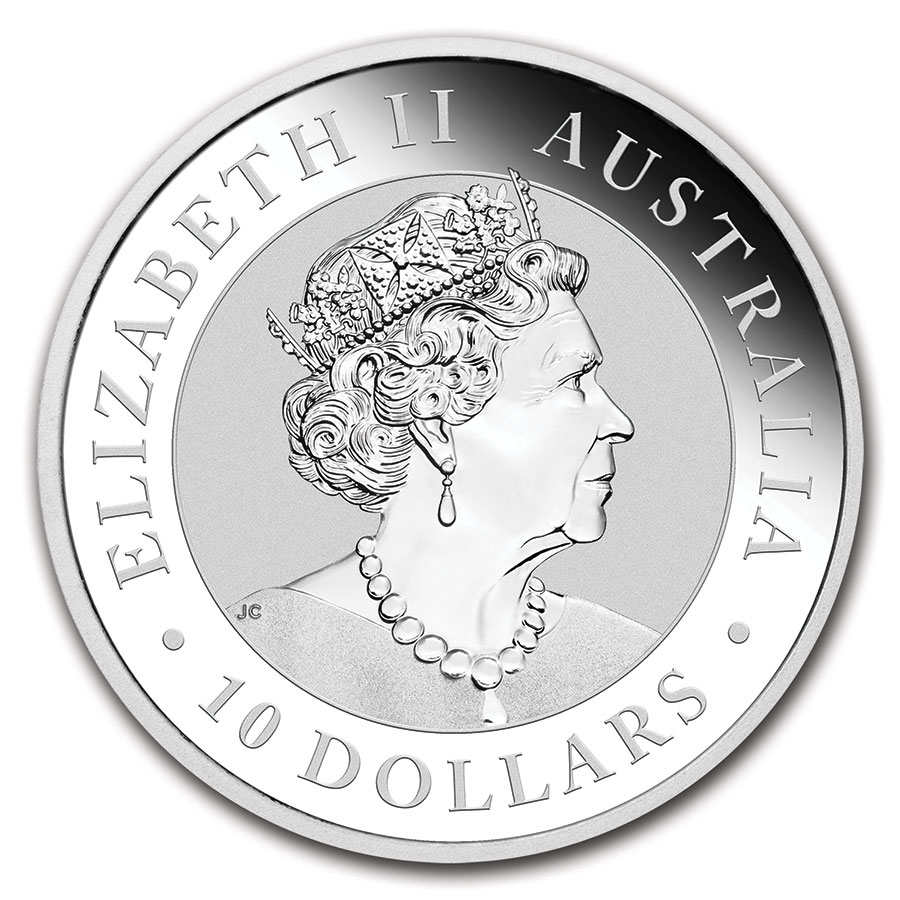 2021 Australia 10 oz Silver Kookaburra BU