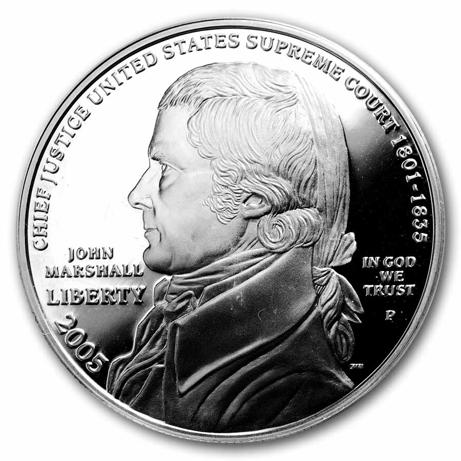 2005-P Chief Justice Marshall $1 Silver Commem PR-70 PCGS