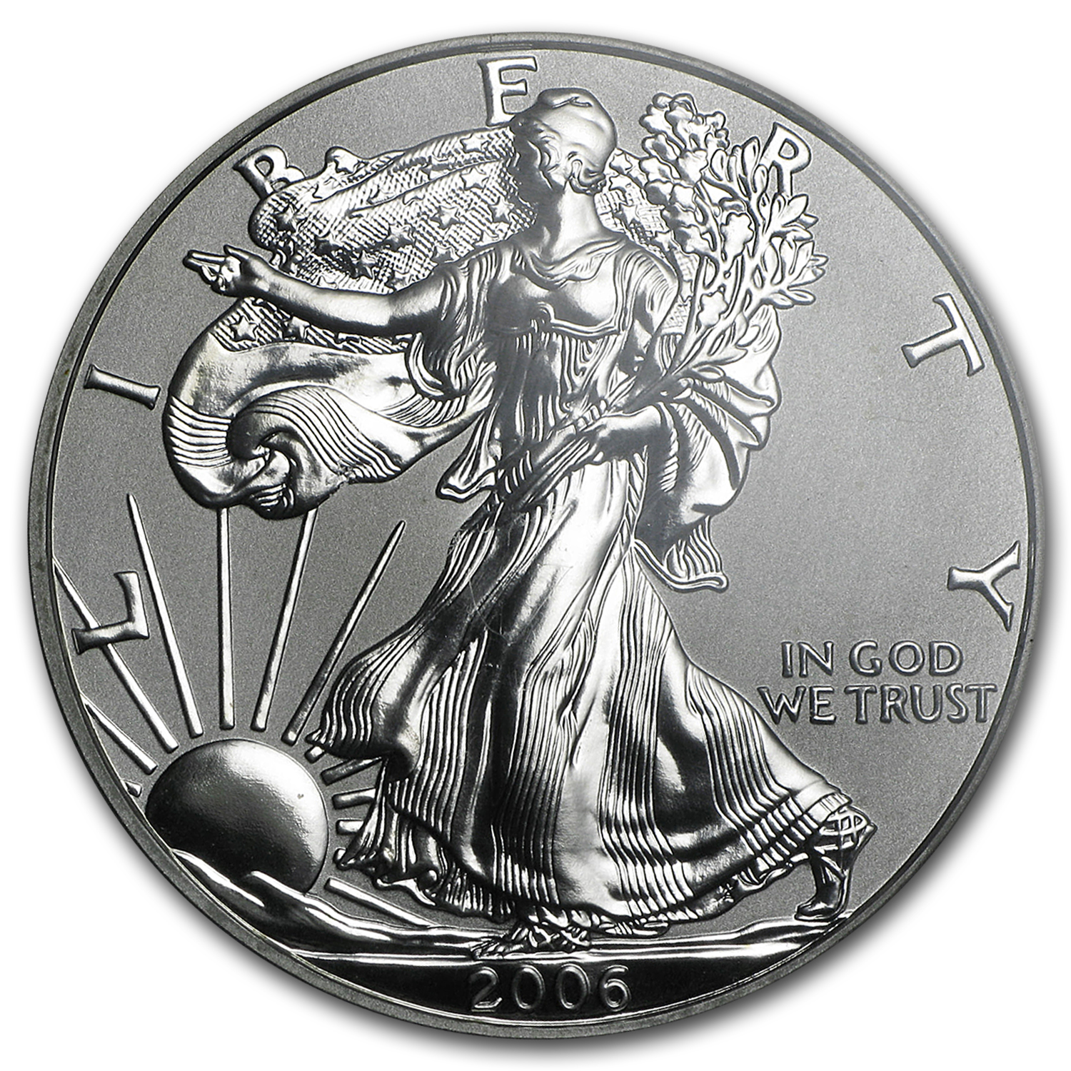 2006-P Reverse Proof Silver Eagle PR-70 PCGS (20th Anniv)