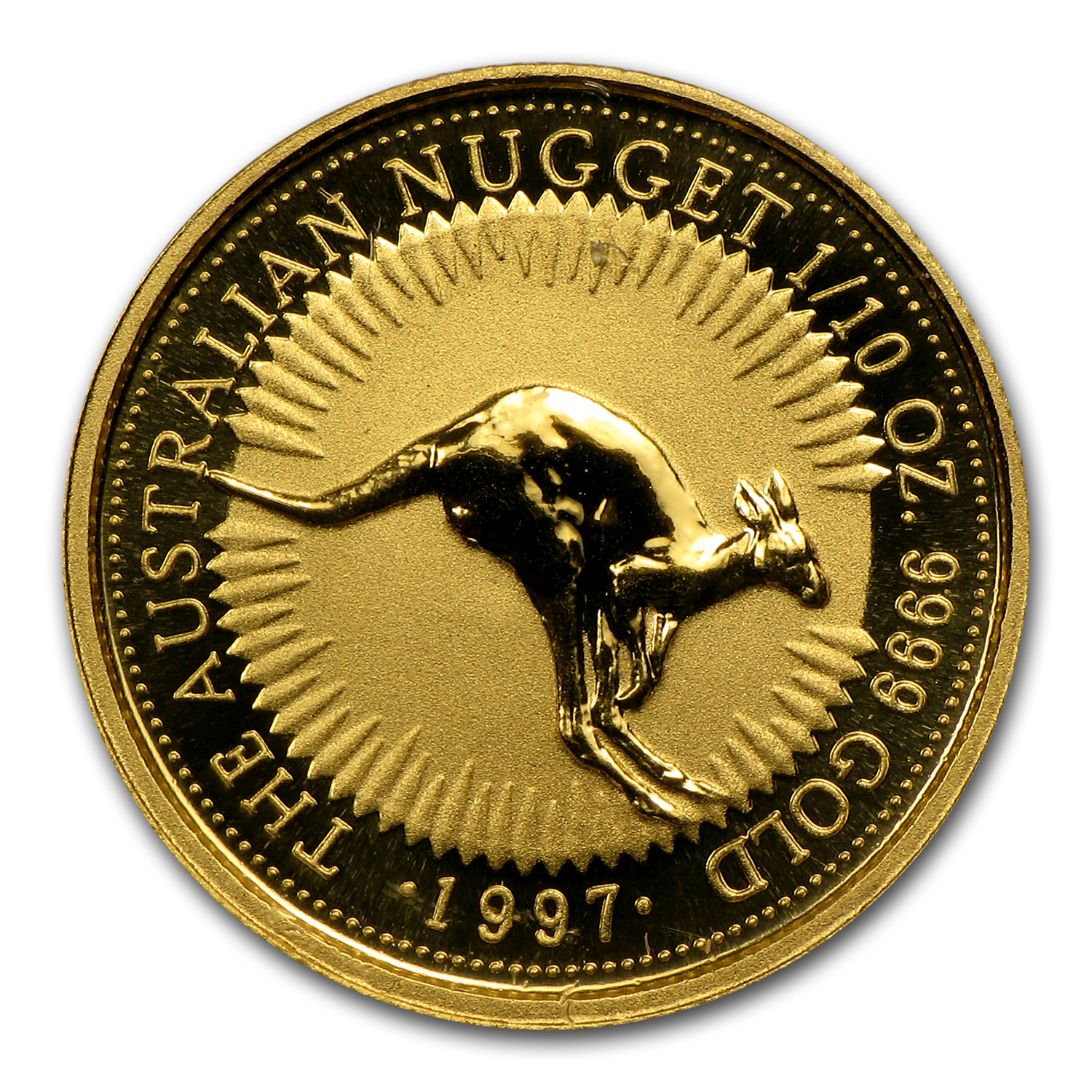 1997 Australia 1/10 oz Gold Nugget