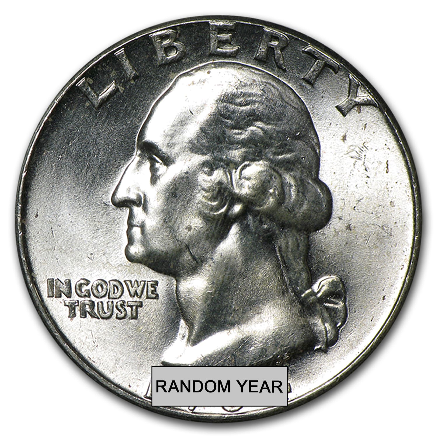 90% Silver Washington Quarters 40-Coin Roll BU