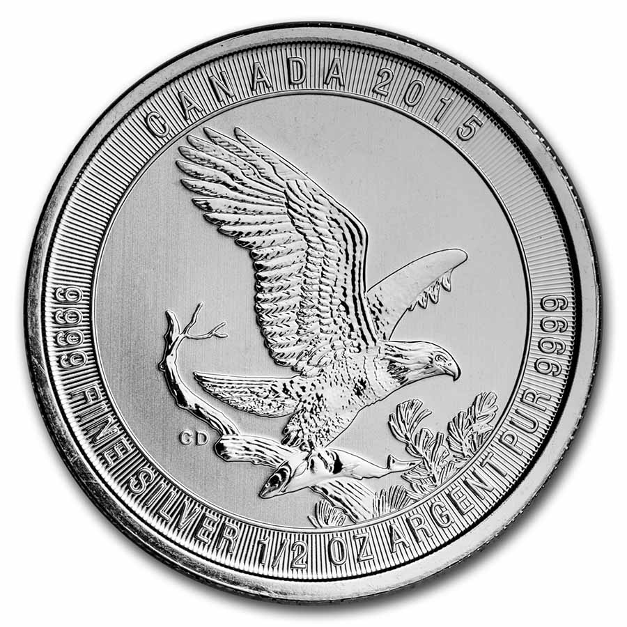 Canada 1/2 oz Silver $2 BU (Random Year)