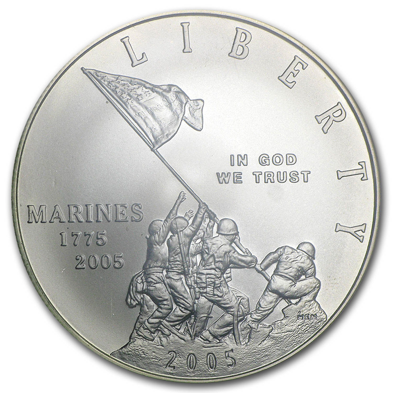 2005-P Marine Corps 230th Anniv $1 Silver Commem MS-69 NGC