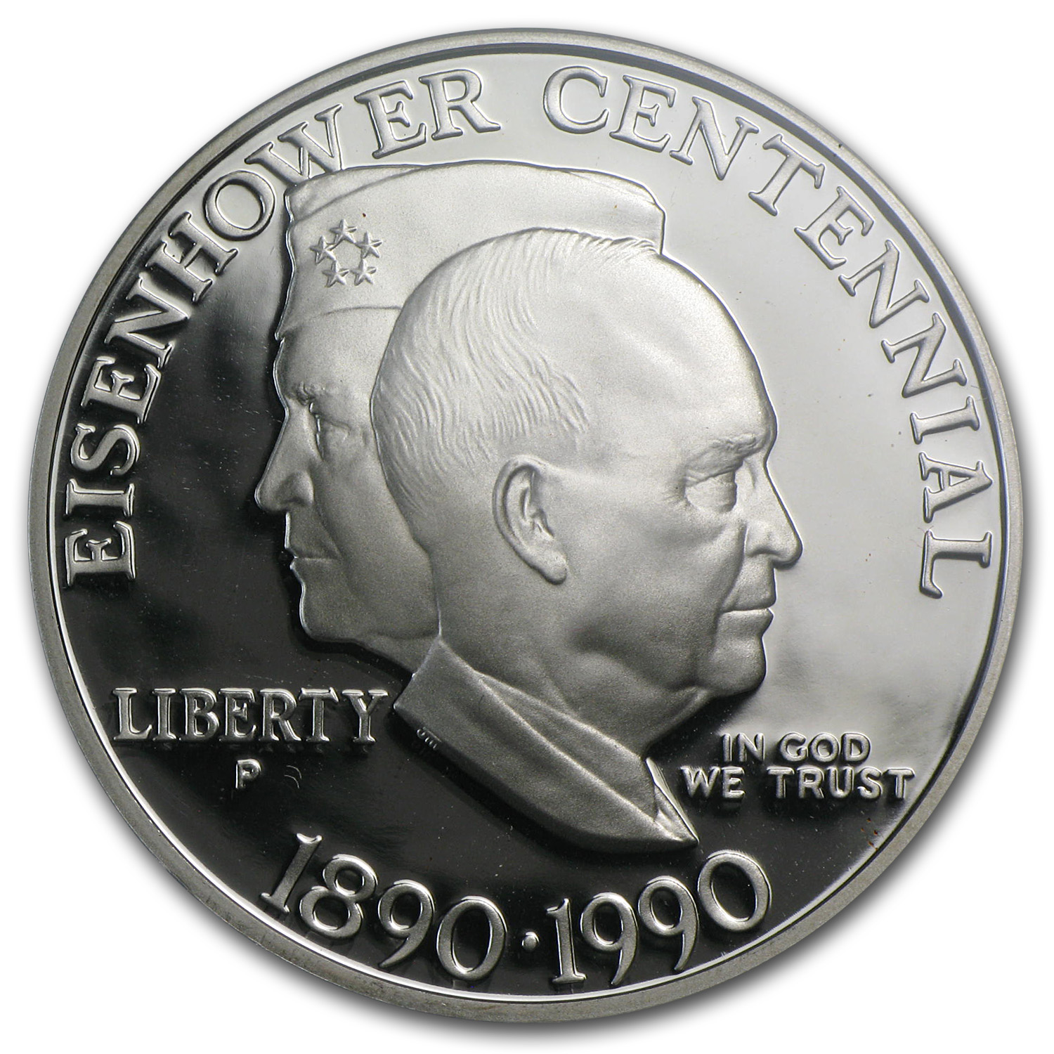 1990-P Eisenhower Centennial $1 Silver Commem PR-69 PCGS