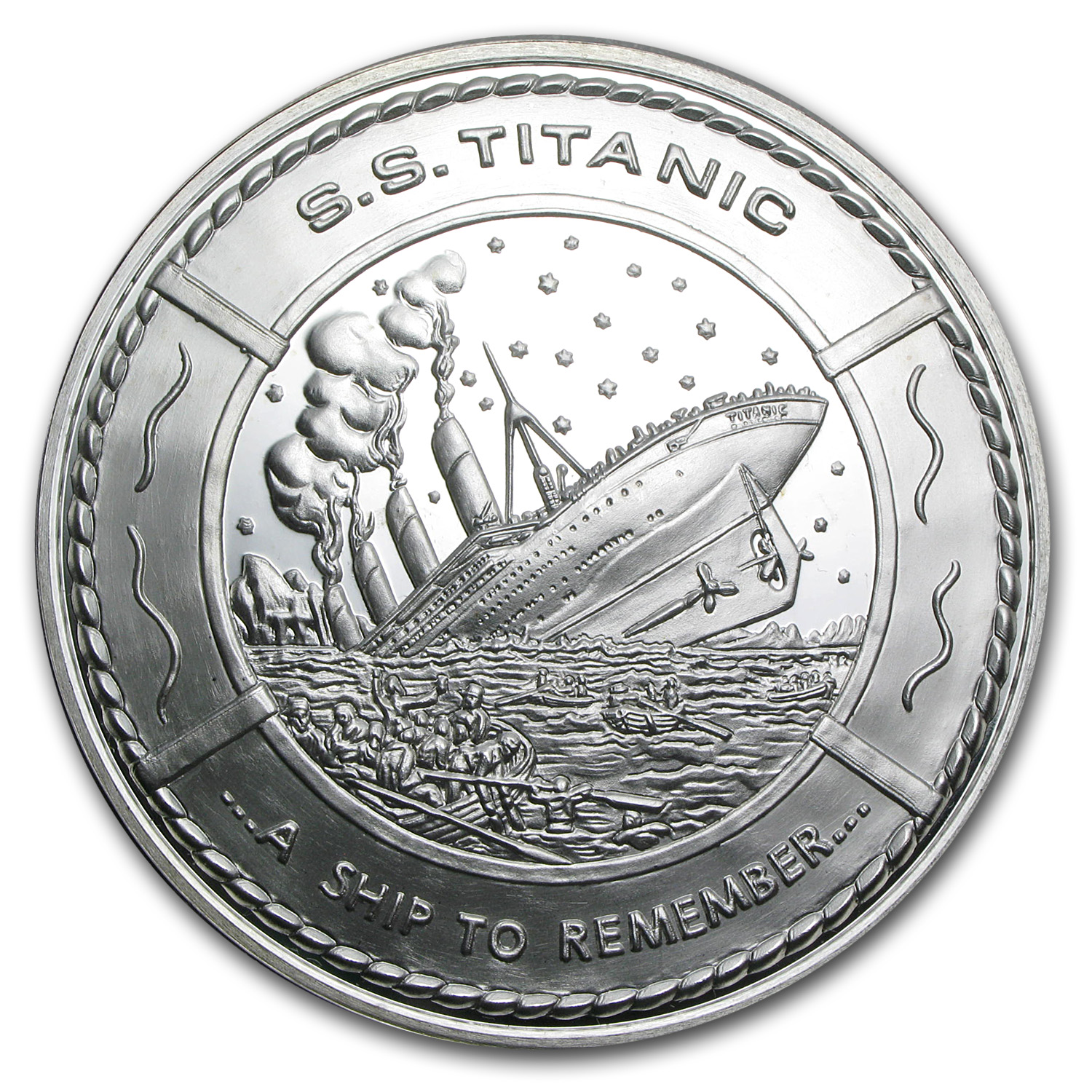 14.6 oz Silver Round - S.S. Titanic Commemorative