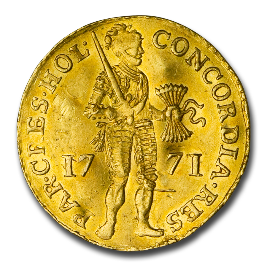 1771 Netherlands Gold Ducat BU