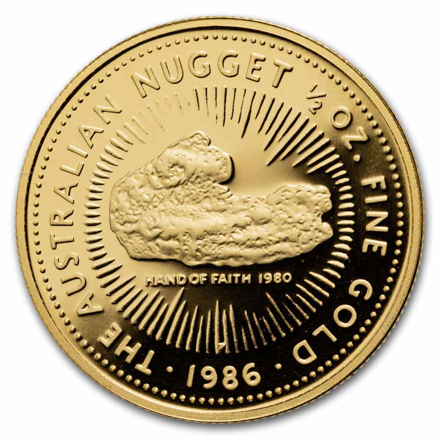 Australia 1/2 oz Proof Gold Nugget (Random Year)