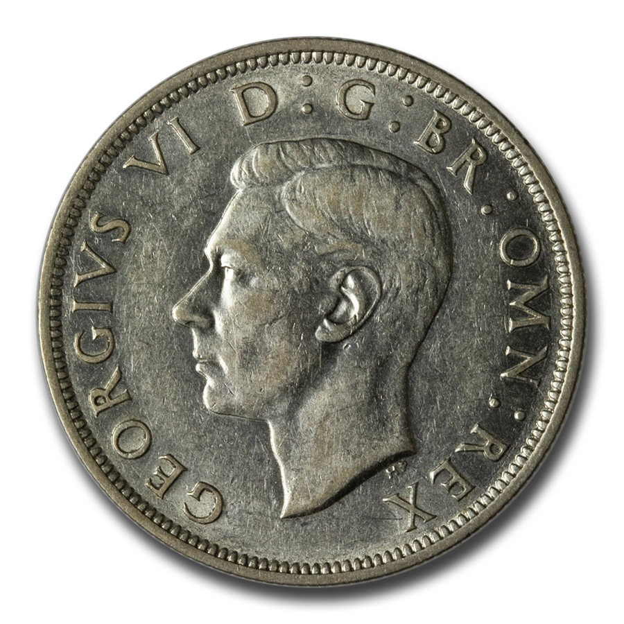1942 Great Britain Silver Half Crown George VI AU