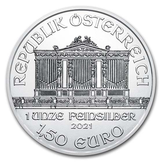 2021 Austria 1 oz Silver Philharmonic BU