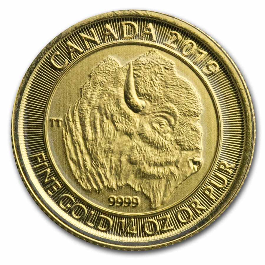 2019 Canada 1/4 oz Gold Buffalo BU