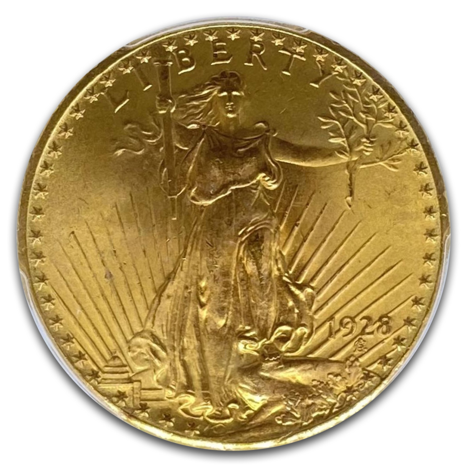 1928 $20 St Gaudens Gold Double Eagle MS-67 PCGS
