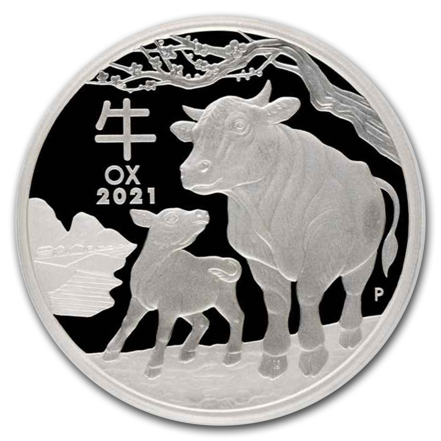 2021 Australia 1 oz Silver Lunar Ox PR-70 PCGS (FS)