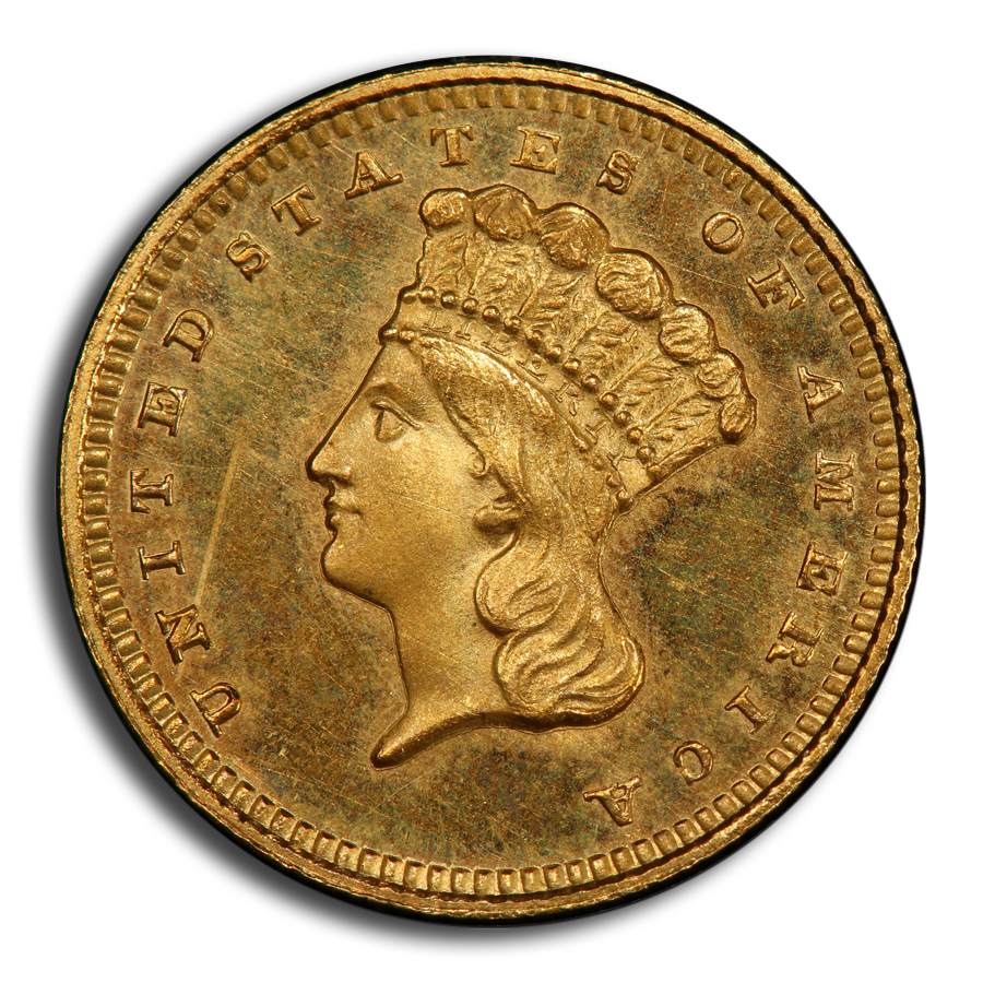 1859 $1 Indian Head Gold PR-65+ Cameo PCGS