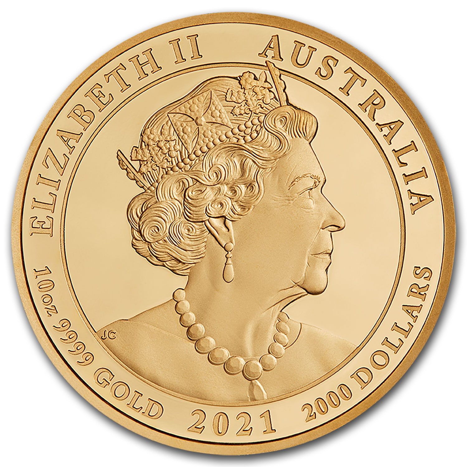 2021 Australia 10 oz Gold Jewelled Horse Proof