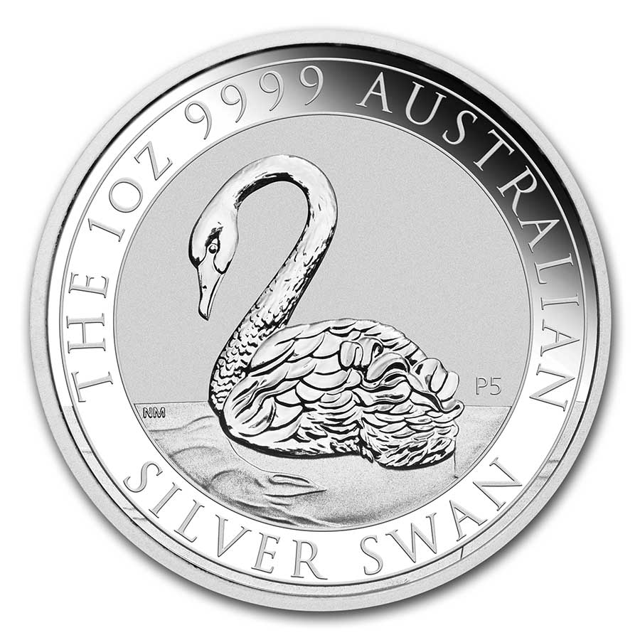 2021 Australia 1 oz Silver Swan MS-70 PCGS (FS, Swan Label)