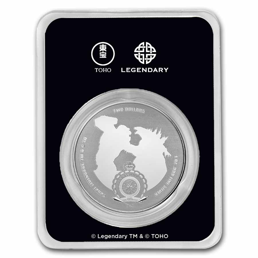 2021 Niue Colorized 1 oz Silver $2 Kong Coin (w/TEP)