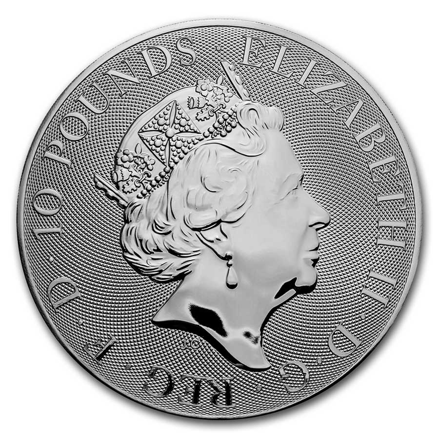 2021 Great Britain 10 oz Silver The Royal Arms BU