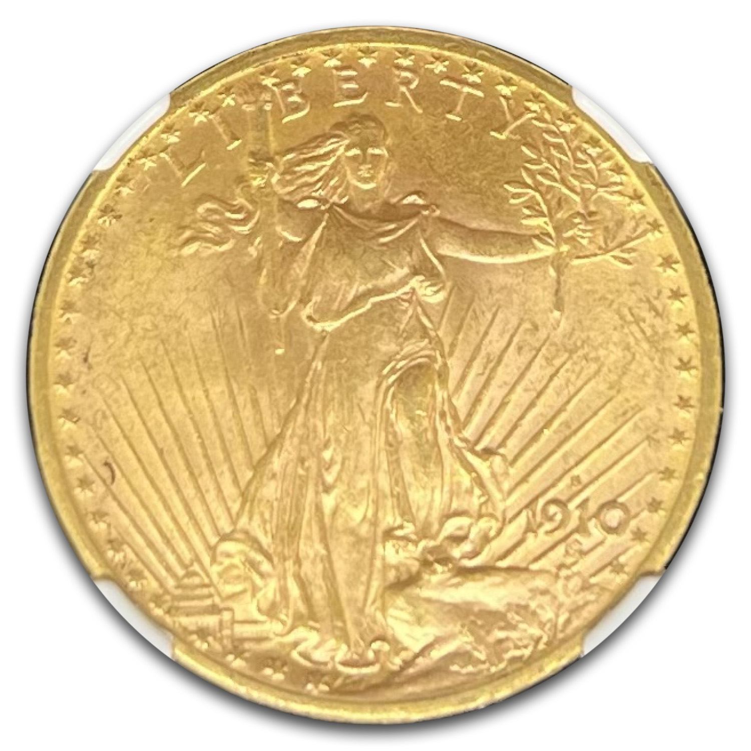 1910-S $20 St Gaudens Gold Double Eagle MS-61 NGC