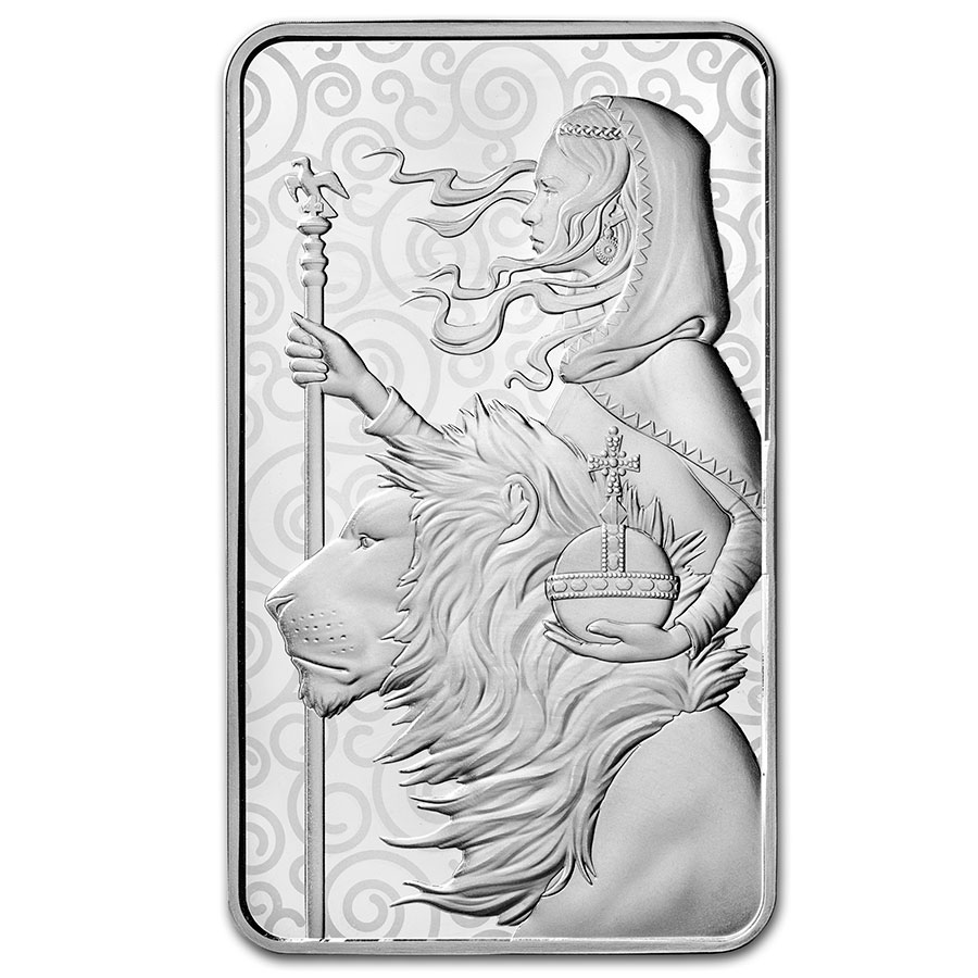 100 oz Silver Bar - The Royal Mint Una and the Lion