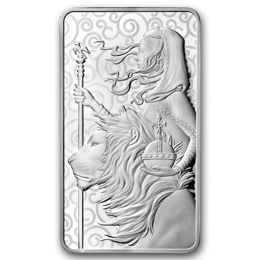 10 oz Silver Bar - The Royal Mint Una & the Lion Great Engravers