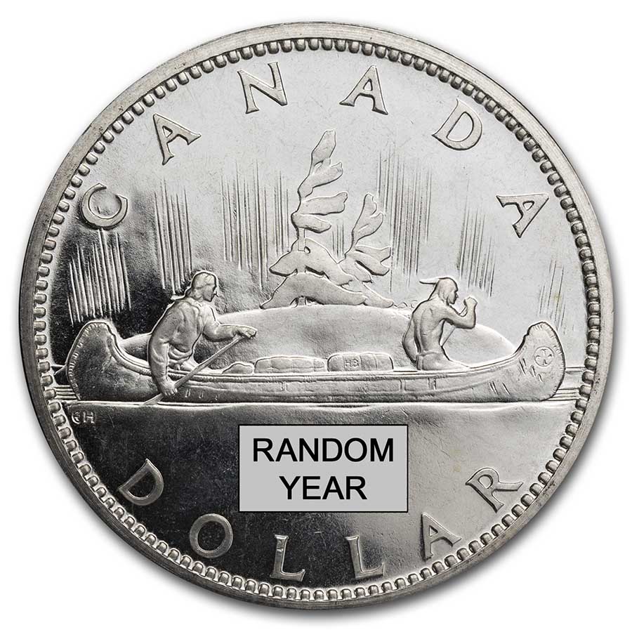 1958-1967 Canada Silver Dollar BU (ASW .60)