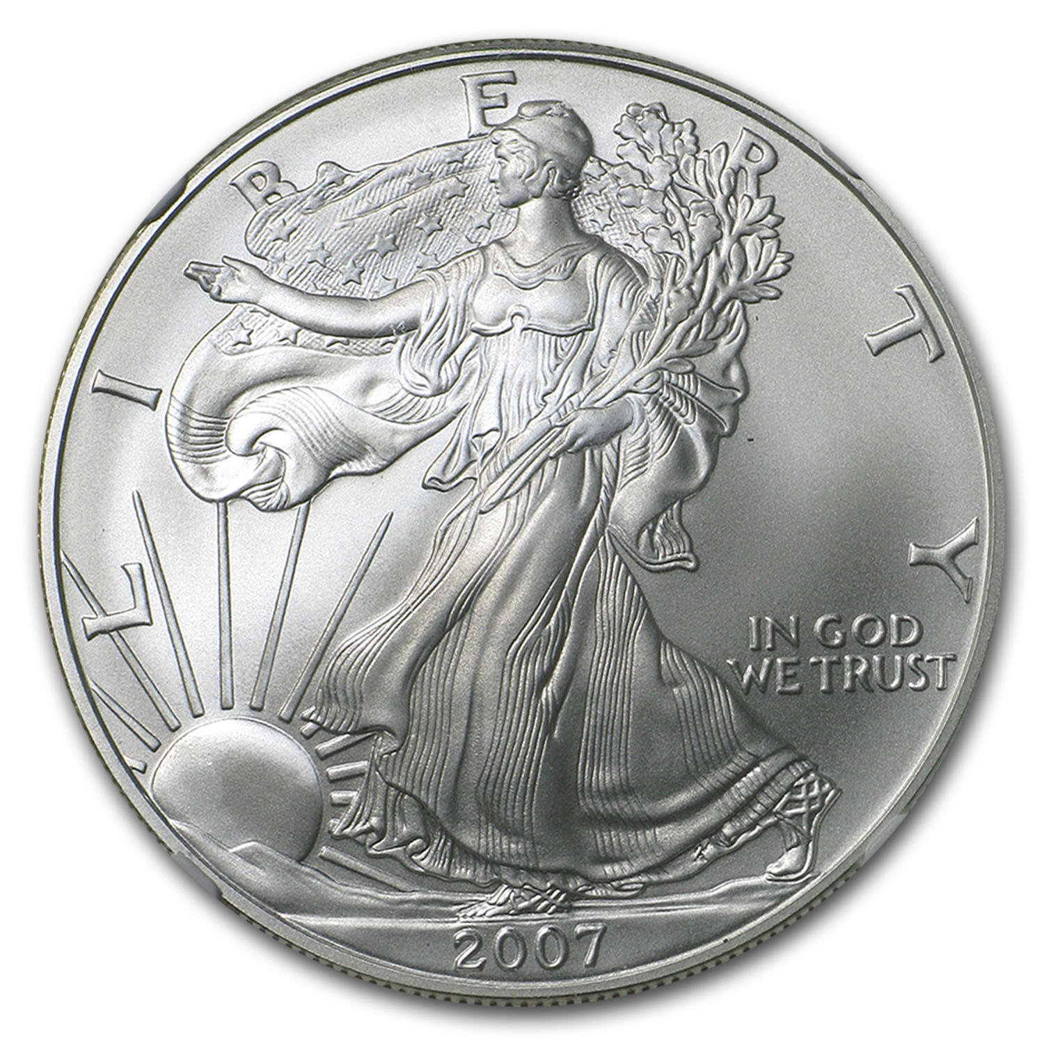2007 American Silver Eagle MS-70 NGC