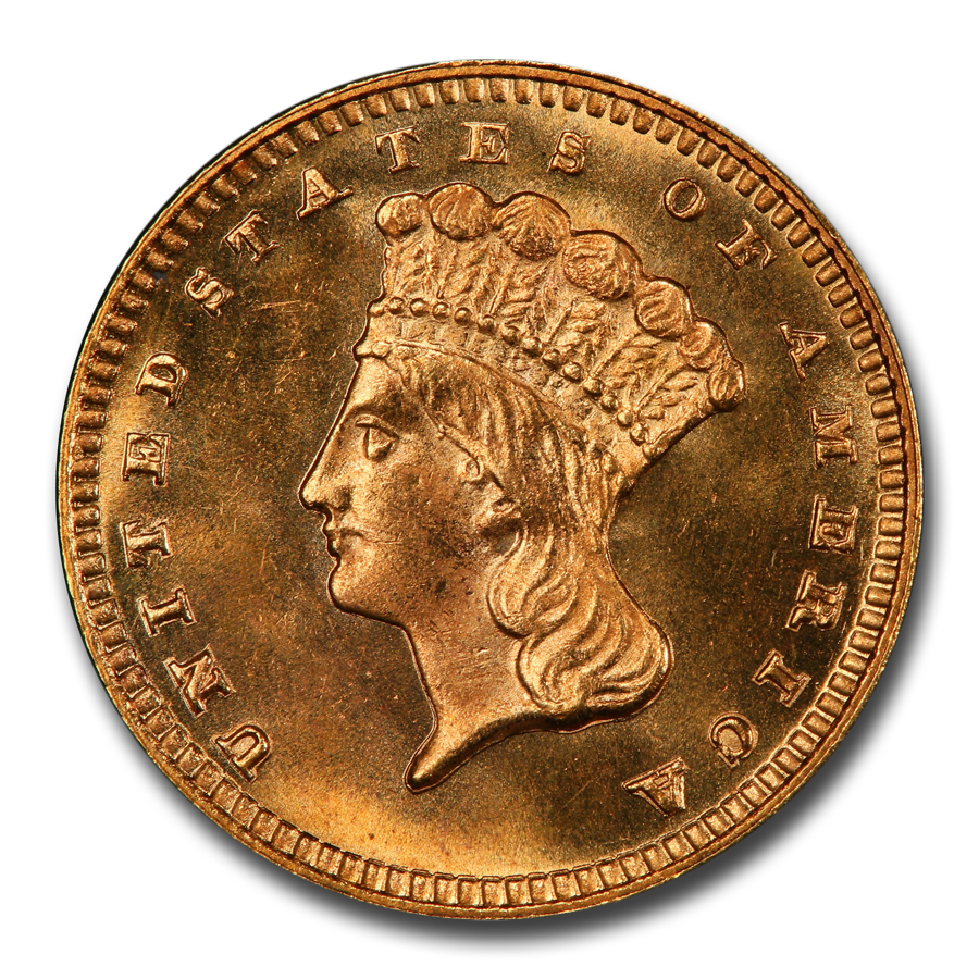 1878 $1 Indian Head Gold MS-66+ PCGS CAC