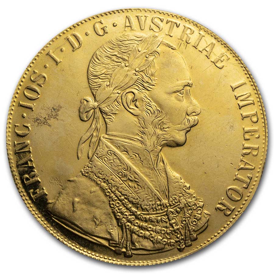 1915 Austria Gold 4 Ducat (Scruffy)