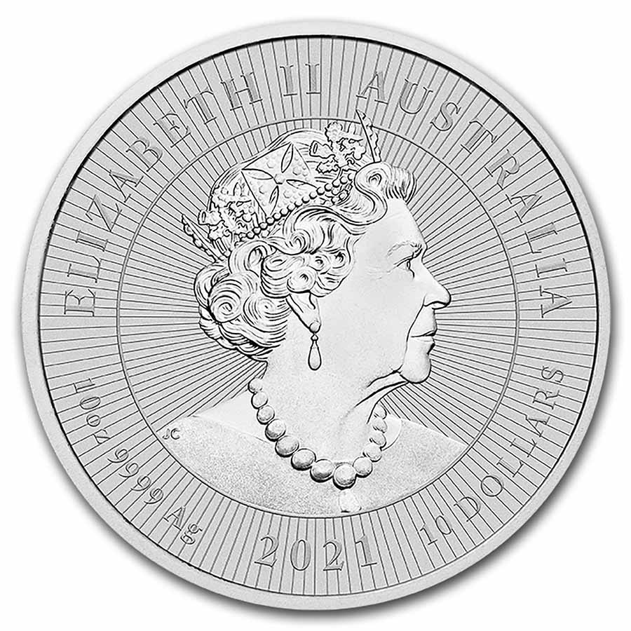 2021 AUS 10 oz Silver Platypus Next Generation BU (Piedfort)