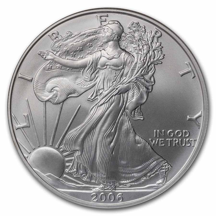 2006-W Burnished American Silver Eagle MS-69 NGC
