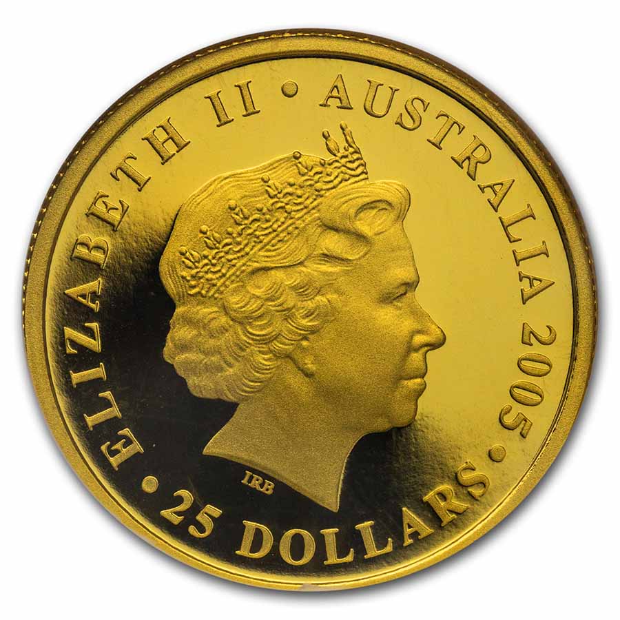 2005 Australia Proof Gold $25 Sovereign Gem Proof NGC