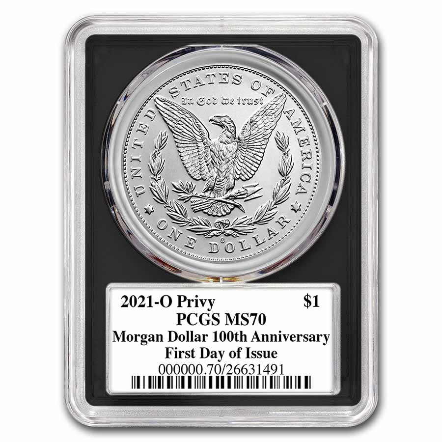 2021-(O) Silver Morgan Dollar MS-70 PCGS (FDI, Black)